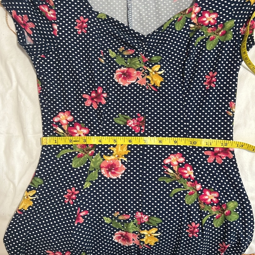 BeBop Blue Floral Mini Dress - Picture 11 of 11